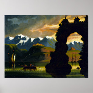Thomas Chambers Landschaft Poster