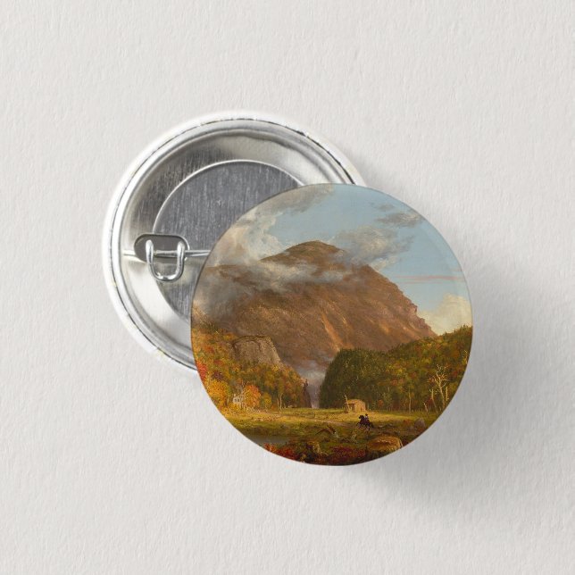 Thomas Cole A View of the Mountain Pass  Button (Vorne & Hinten)