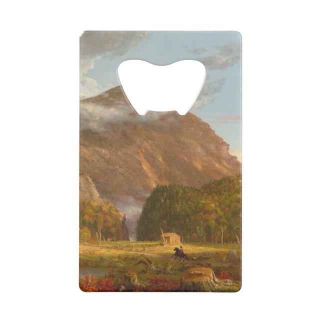 Thomas Cole Ausblick auf den Bergpass Geldbeutel Flaschenöffner (Vorderseite)