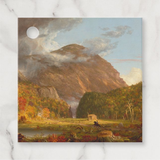 Thomas Cole Ausblick auf den Bergpass Geschenkanhänger (Vorderseite)