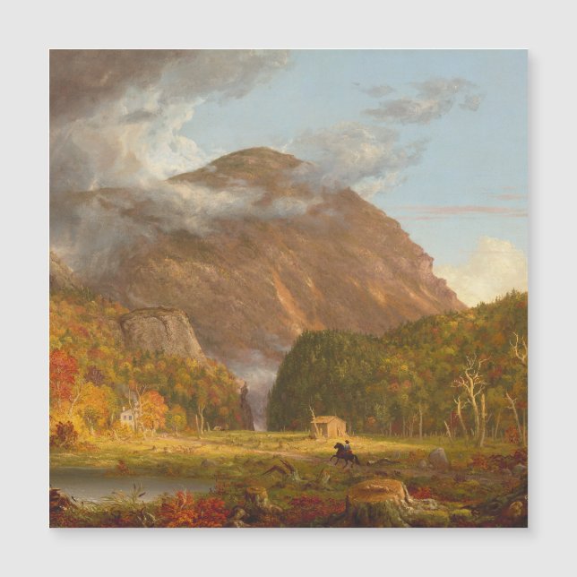 Thomas Cole Ausblick auf den Bergpass Magnetkarte (Vorderseite)