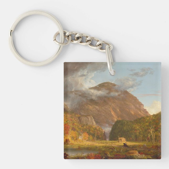 Thomas Cole Ausblick auf den Bergpass Schlüsselanhänger (Vorderseite)