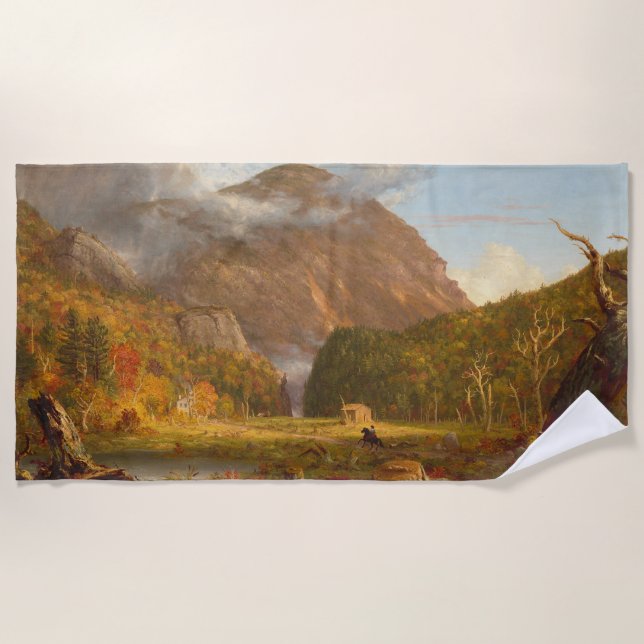 Thomas Cole Ausblick auf den Bergpass Strandtuch (Vorderseite)