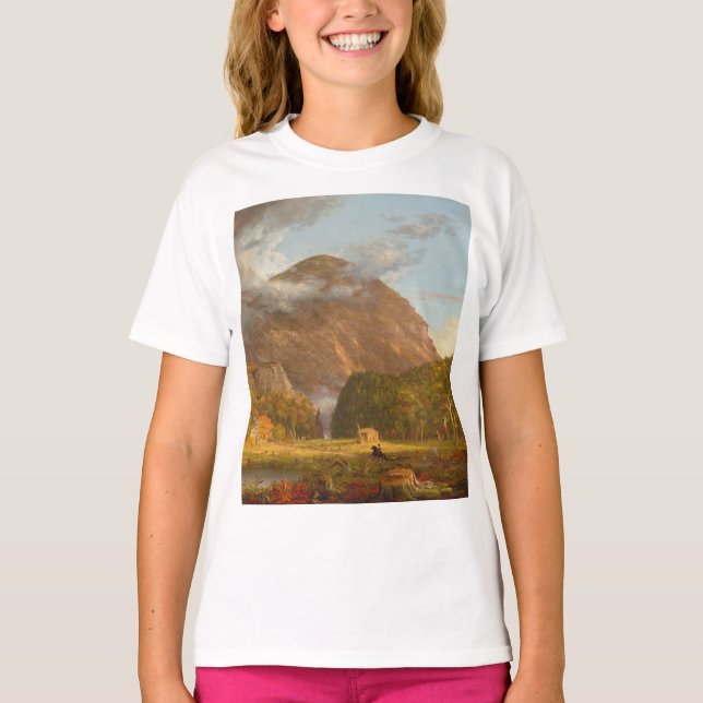 Thomas Cole Ausblick auf den Bergpass T-Shirt (Vorderseite)