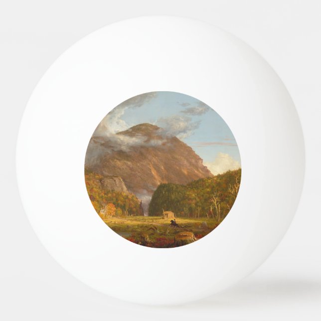Thomas Cole Ausblick auf den Bergpass Tischtennisball (Vorderseite)
