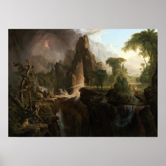Thomas Cole Ausweisung aus dem Garten Eden Poster (Vorne)