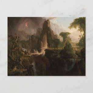 Thomas Cole - Ausweisung aus dem Garten Eden Postkarte