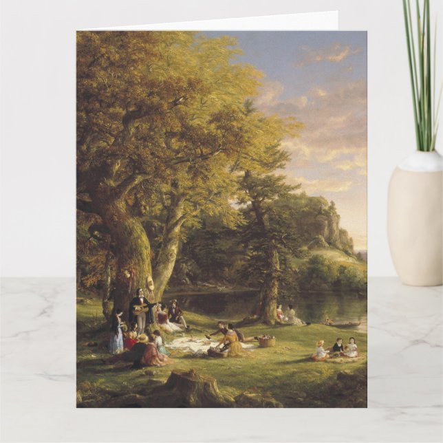 Thomas Cole Das Picknick Karte (Vorderseite)