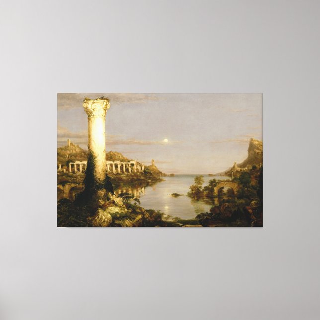 Thomas Cole - Der Kurs der Empire-Desolation Leinwanddruck (Vorderseite)