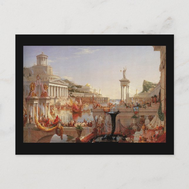 Thomas Cole Der Kurs des Empire Postkarte (Vorderseite)