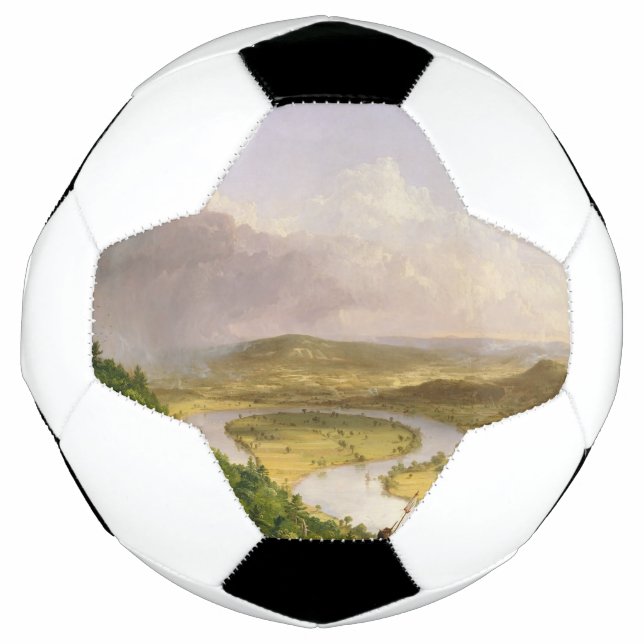 Thomas Cole der Oxbow Der Connecticut-Fluss Fußball (Vorderseite)