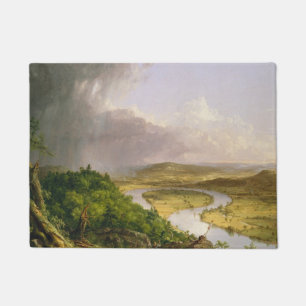 Thomas Cole der Oxbow Der Connecticut-Fluss Fußmatte