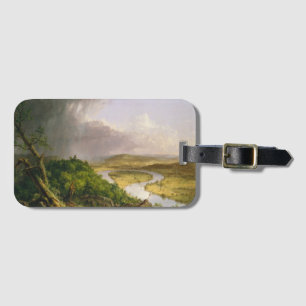 Thomas Cole der Oxbow Der Connecticut-Fluss Gepäckanhänger