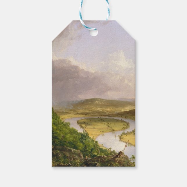Thomas Cole der Oxbow Der Connecticut-Fluss Geschenkanhänger (Vorderseite)