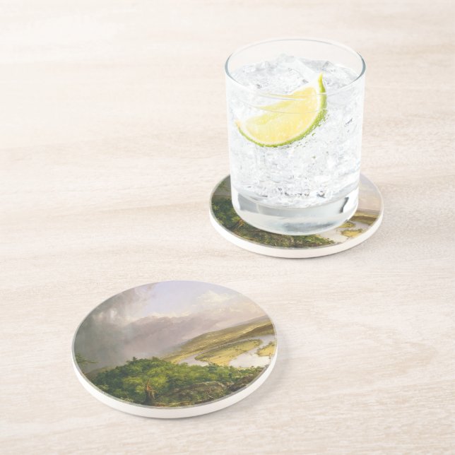 Thomas Cole der Oxbow Der Connecticut-Fluss Getränkeuntersetzer (Seite)