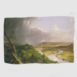 Thomas Cole der Oxbow Der Connecticut-Fluss Golfhandtuch