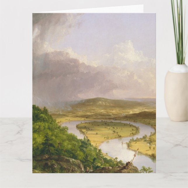 Thomas Cole der Oxbow Der Connecticut-Fluss Karte (Vorderseite)