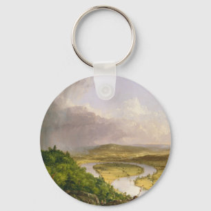 Thomas Cole der Oxbow Der Connecticut-Fluss Schlüsselanhänger