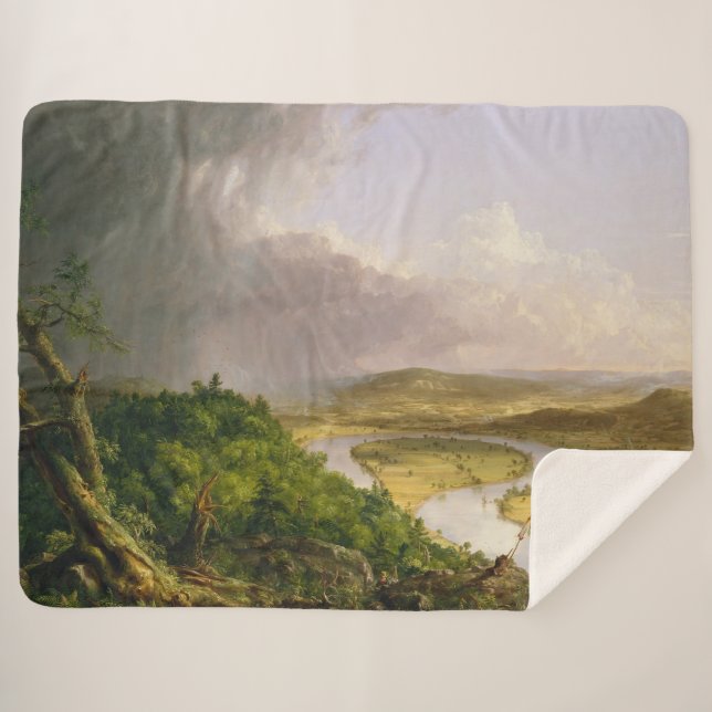 Thomas Cole der Oxbow Der Connecticut-Fluss Sherpadecke (Vorderseite (Horizontal))
