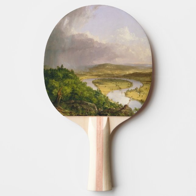 Thomas Cole der Oxbow Der Connecticut-Fluss Tischtennis Schläger (Vorderseite)
