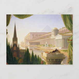 Thomas Cole - Der Traum des Architekten Postkarte