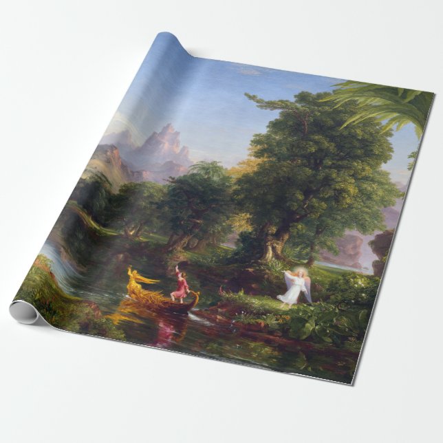 Thomas Cole Die Reise der Jugend des Lebens Geschenkpapier (Ungerollt)
