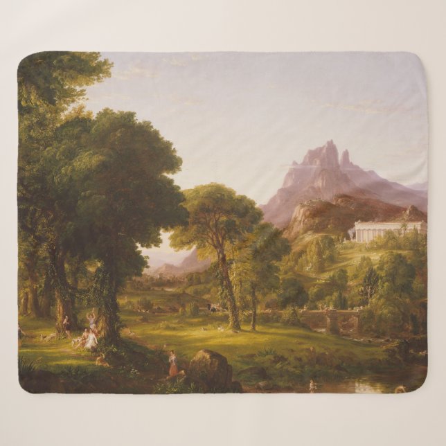 Thomas Cole Dream of Arcadia Sherpadecke (Vorderseite (Horizontal))
