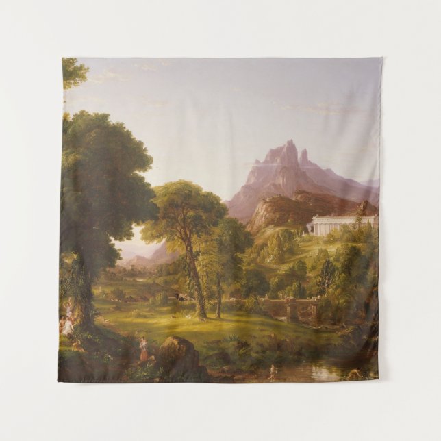 Thomas Cole Dream of Arcadia Wandteppich (Vorderseite)