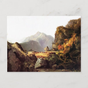 Thomas Cole - Szene aus "The Last of the Mohicans" Postkarte