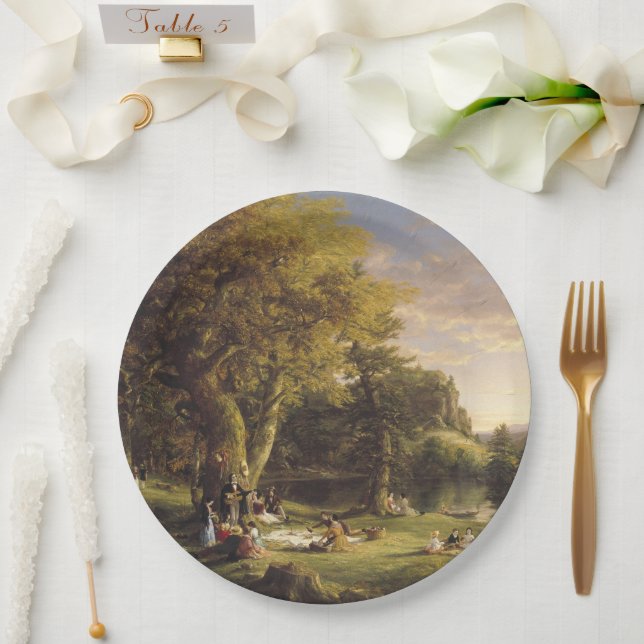Thomas Cole The Pic-Nic Pappteller (Hochzeit)