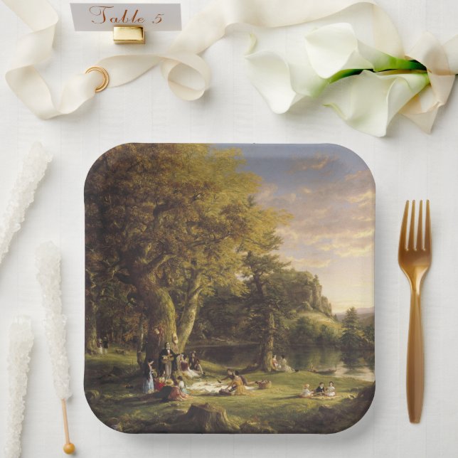 Thomas Cole The Pic-Nic Pappteller (Hochzeit)