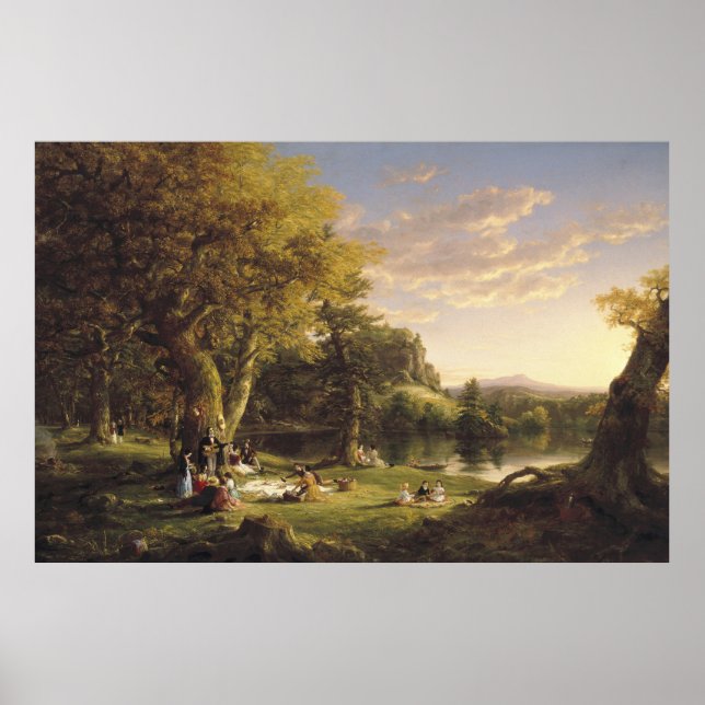 Thomas Cole The Pic-Nic Poster (Vorne)