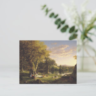 Thomas Cole The Pic-Nic Postkarte