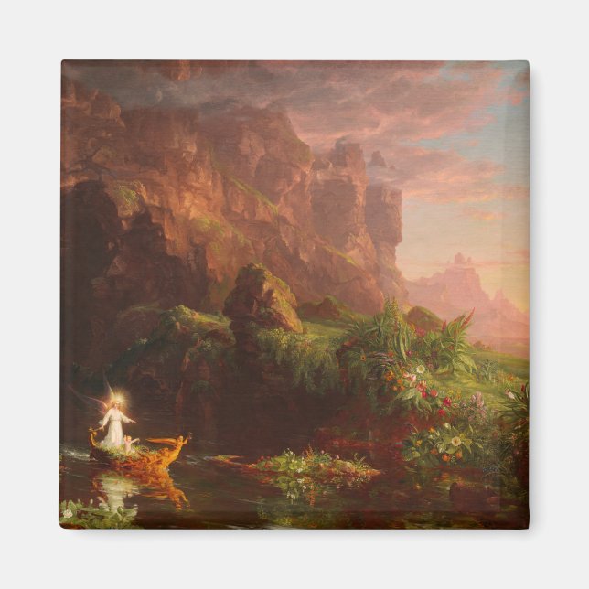 Thomas Cole The Voyage of Life Childhood 1842 Magnet (Vorne)