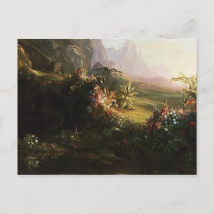 Thomas Cole-The Voyage of Life: Kindheit (Detail) Postkarte