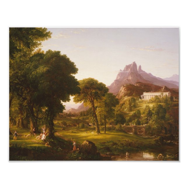 Thomas Cole - Traum von Arcadia Fotodruck (Vorne)