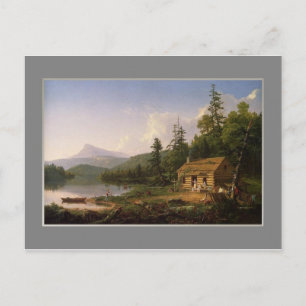 Thomas Cole,Zuhause im Wald,1847. Postkarte