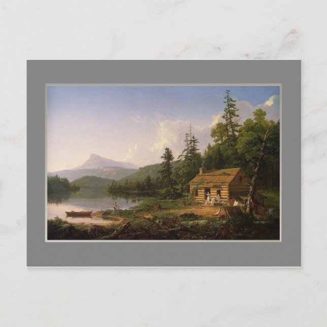 Thomas Cole,Zuhause im Wald,1847. Postkarte (Vorderseite)
