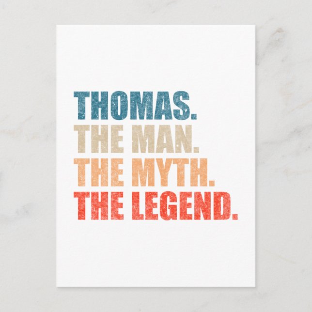 Thomas der Mensch Der Mythos der Legende Postkarte (Vorderseite)