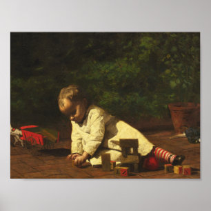 Thomas Eakins - Baby im Spiel Poster