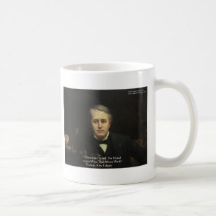 Thomas Edison "10.000 Ways" Zitate von Weisheit Tasse