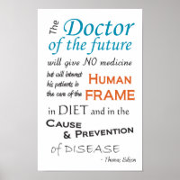 Thomas Edison Doctor of Future Poster