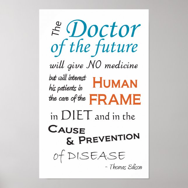 Thomas Edison Doctor of Future Poster (Vorne)