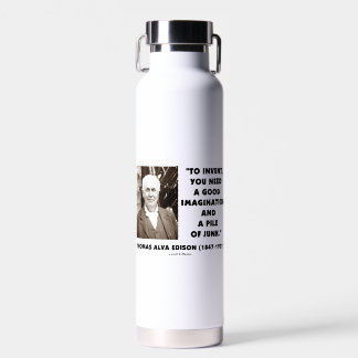 Thomas Edison erfindet Fantasie-Pile von Junk Trinkflasche