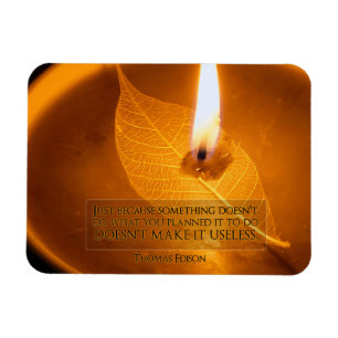 Thomas Edison Inspirational Zitat "Verwenden" flex Magnet