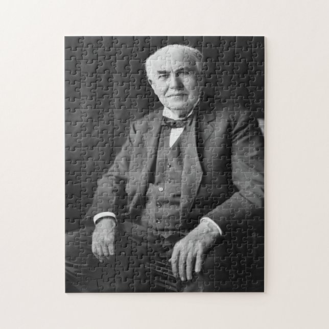 Thomas Edison Portrait Puzzle (Vertikal)