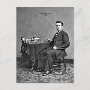 Thomas Edison Postkarte