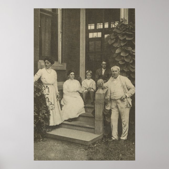 Thomas Edison und Family Poster (Vorne)