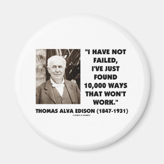 Thomas Edison Versagte nicht 10.000 Wege, wie man  Magnet
