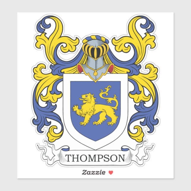 Thomas Familienwappen Aufkleber (Blatt)